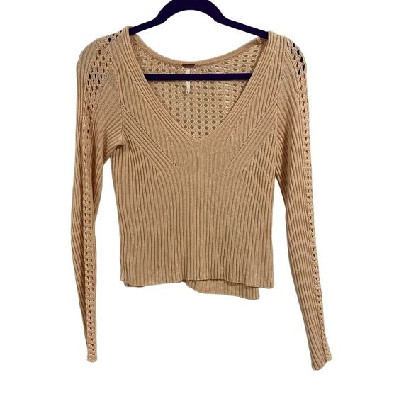 Free‎ People Starlight Ribbed Tunic Sweater Size S - Picture 1 of 8